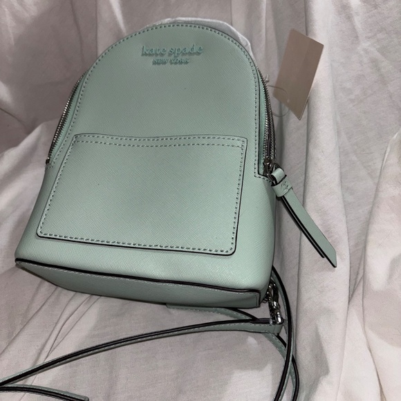 Kate Spade New York Cameron mini convertible backpack Monotone Springmeadow - Picture 3 of 9